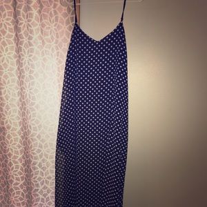 👗 Black and White Polka Maxi Dress with Pockets!